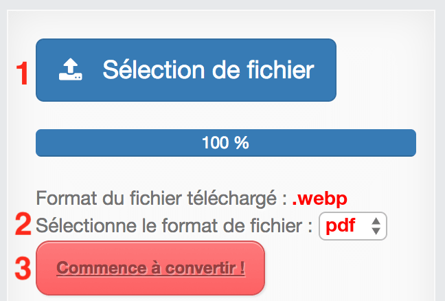 Comment convertir WEBP en PDF en ligne